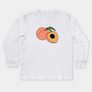 Peach Kids Long Sleeve T-Shirt